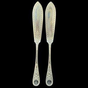 ANTIQUE VICTORIAN‎ Thomas Prime & Son Stag Antlers 2 Set of Butter Knife’s